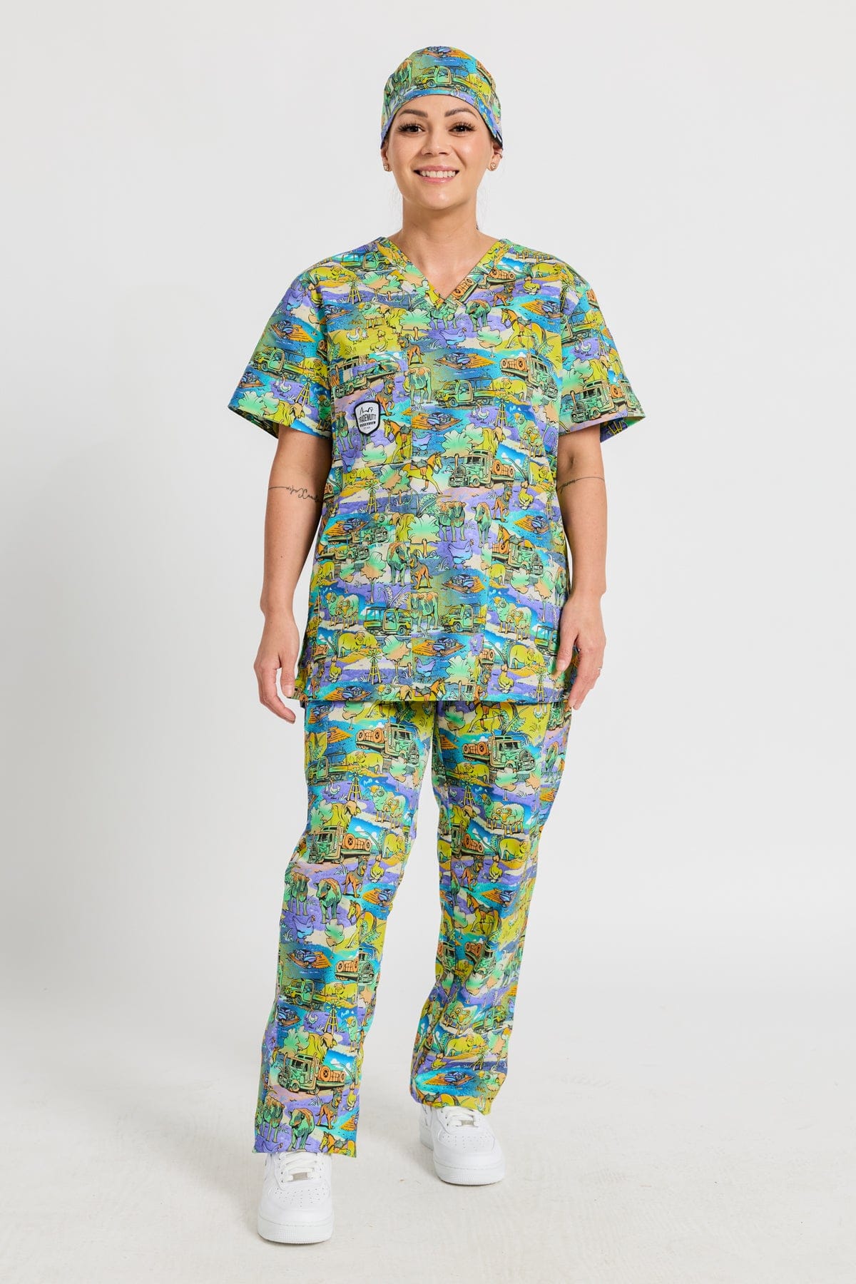 Scrub Tops, Pants, & Caps
